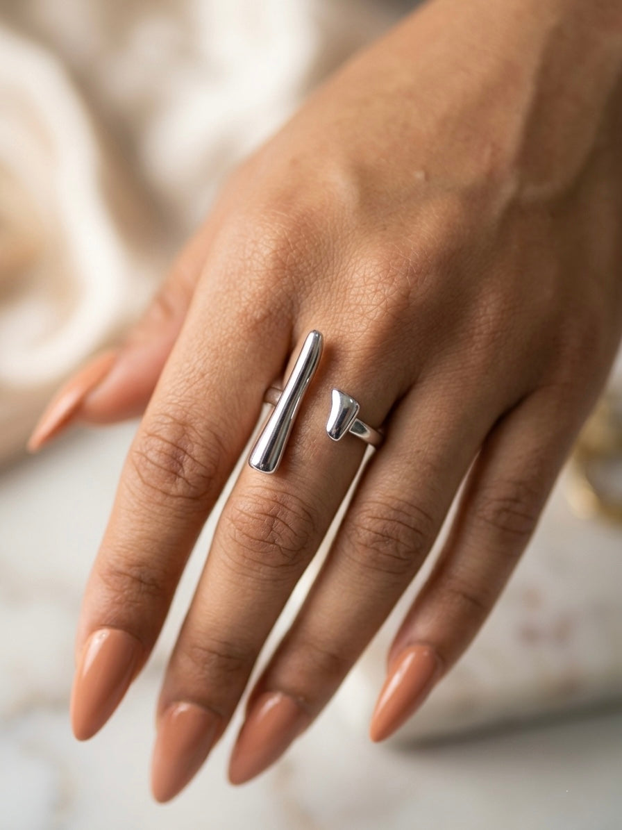 Modernist Split Bar Ring