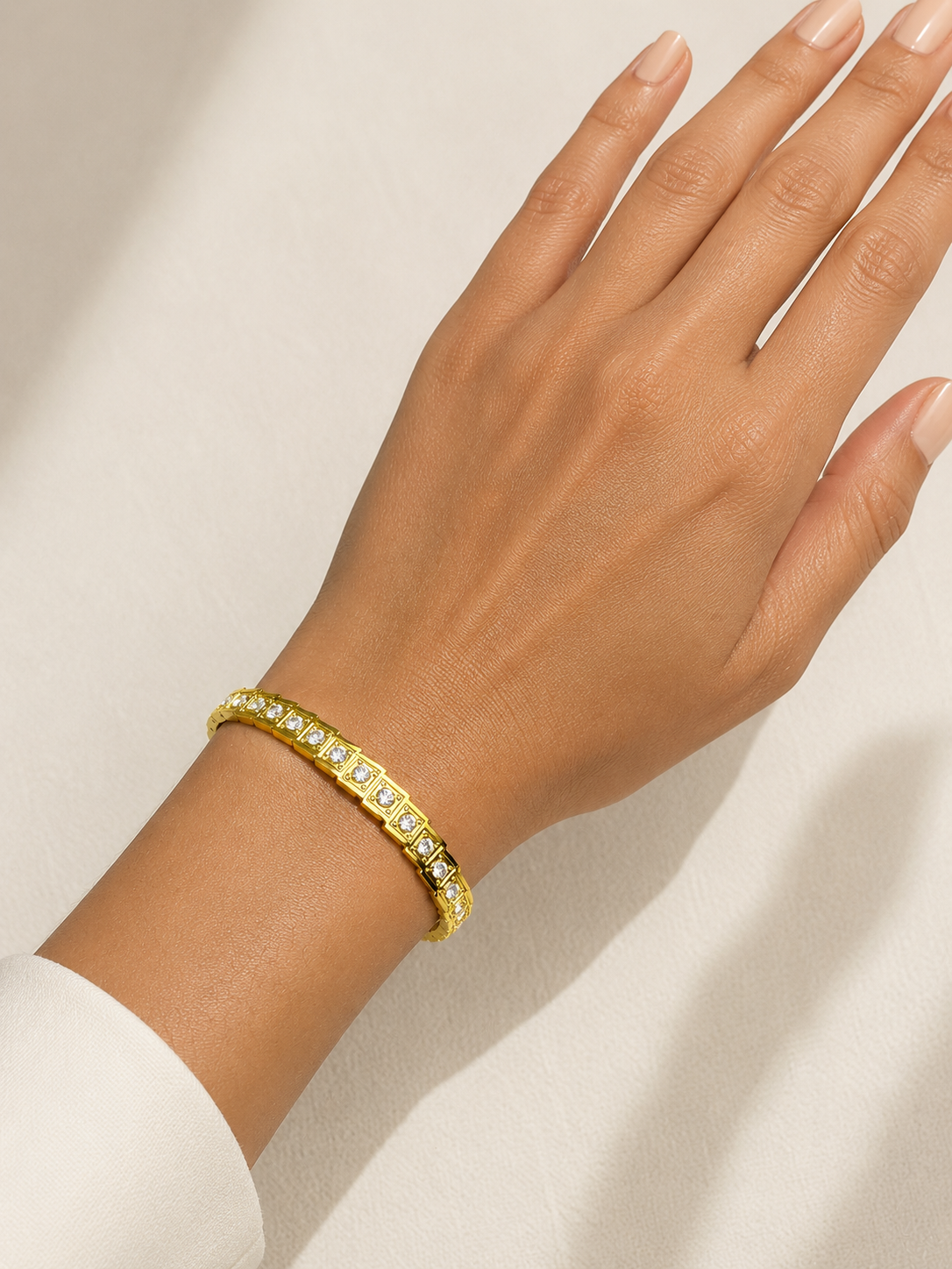 Zenith Geometric Crystal Bangle
