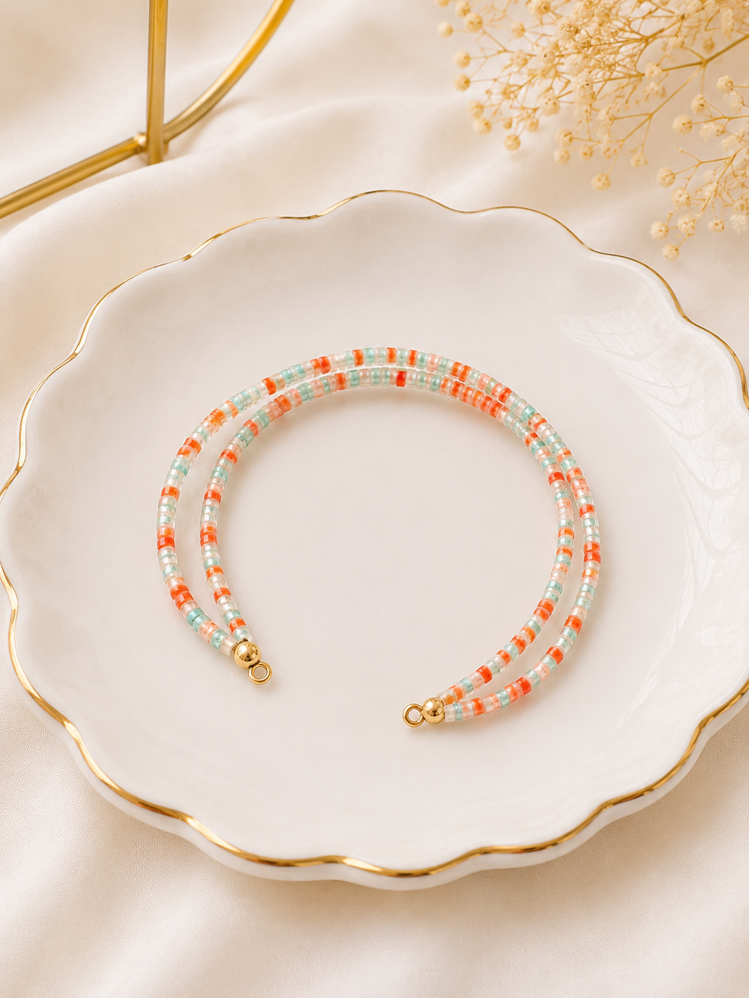 Vibrant Stacked Beaded Bracelet | Anti Tarnish