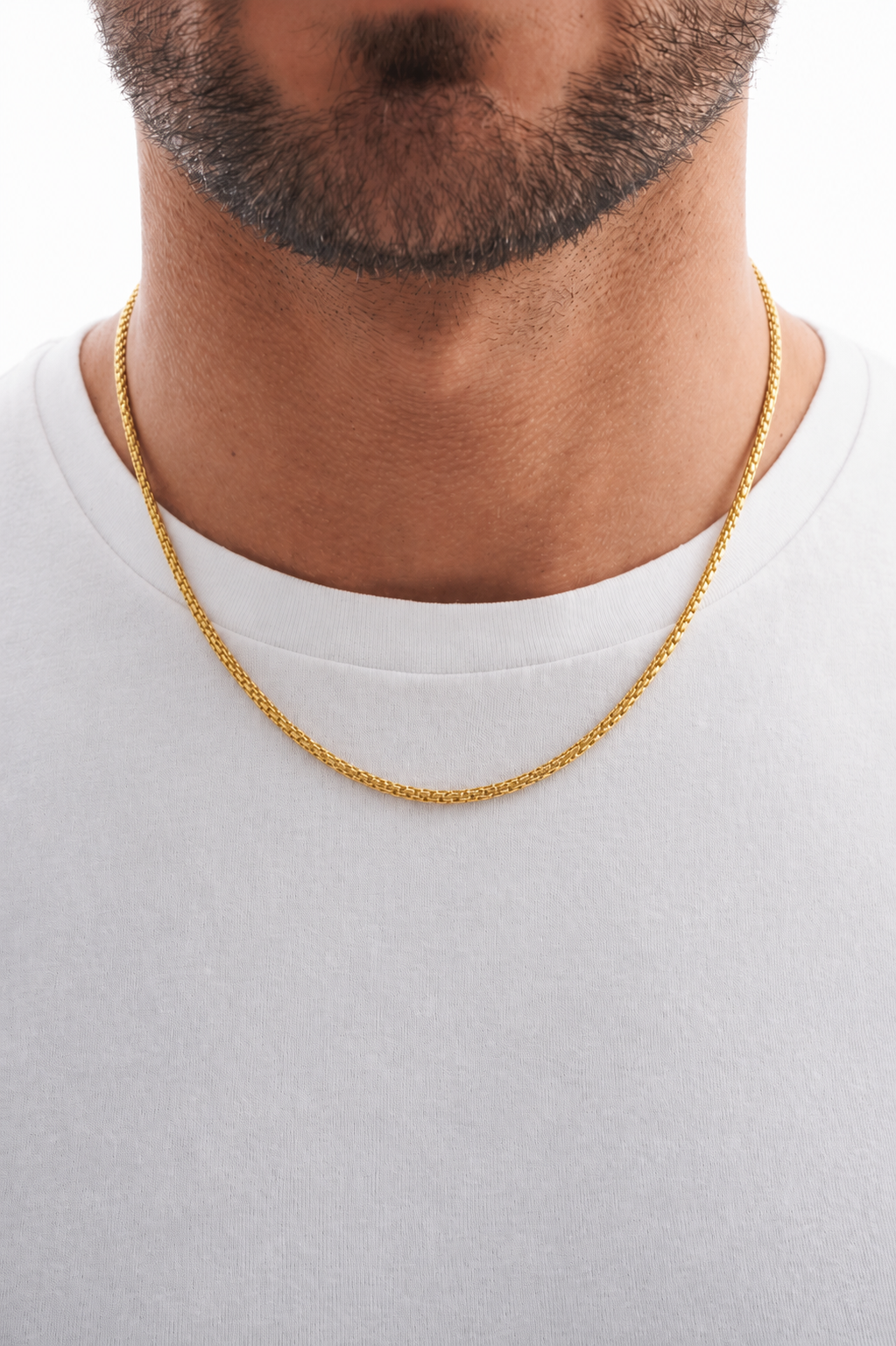 Classic Gold-Tone Box Chain Necklace | Timeless Minimalist Essential ✨