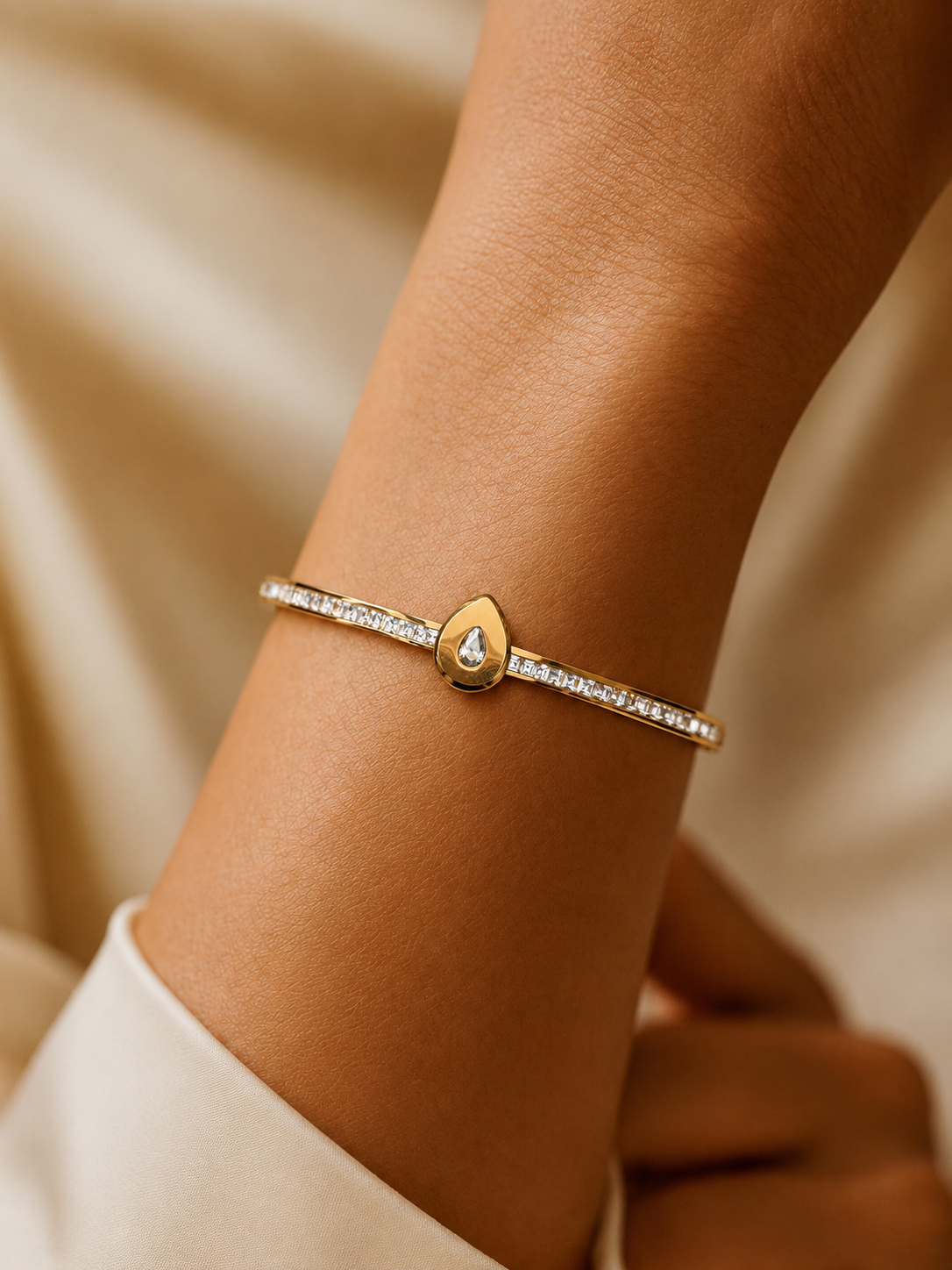 Celestial Tear-Drop Bangle