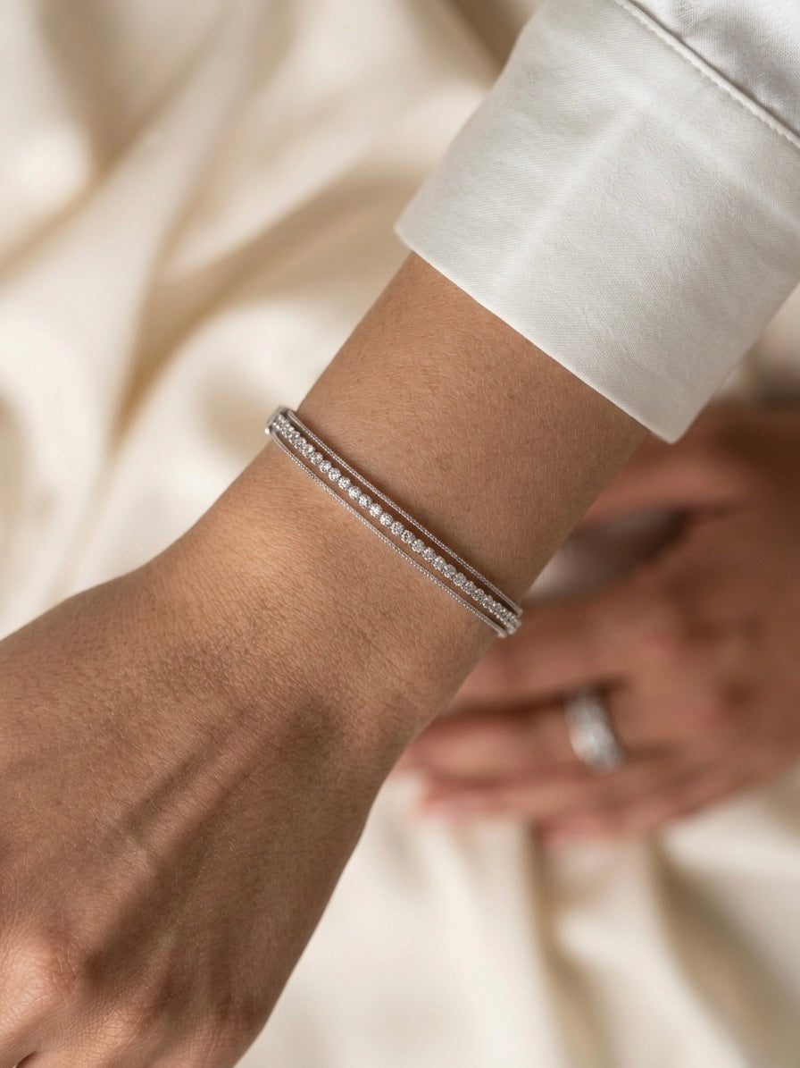 Nova Silver Glitz Tennis Bracelet