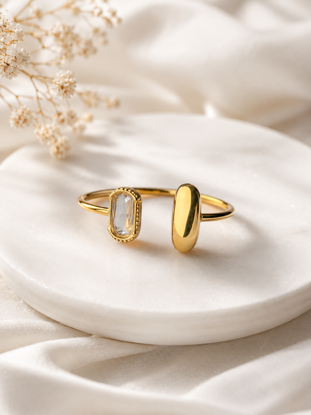 Elysian Dual-Stone Open Cuff