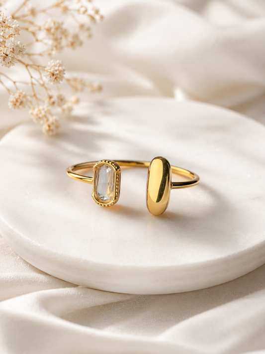 Elysian Dual-Stone Open Cuff
