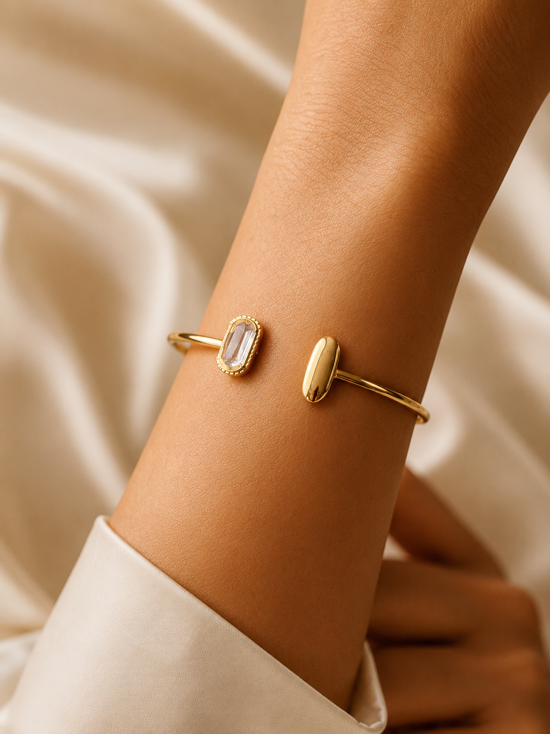 Elysian Dual-Stone Open Cuff