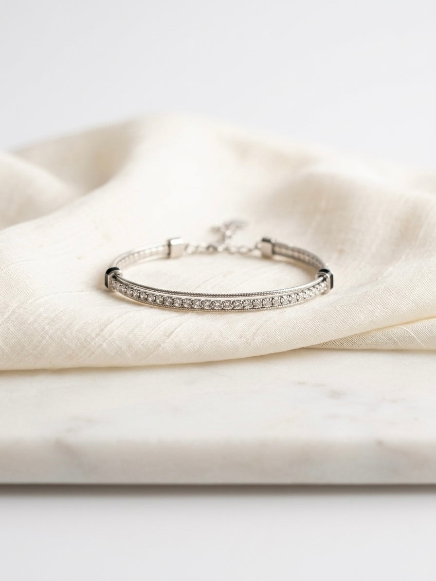 Nova Silver Glitz Tennis Bracelet