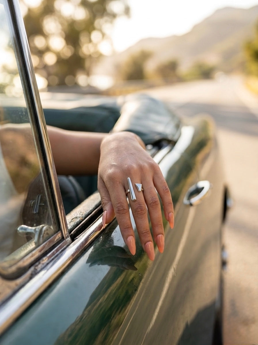 Modernist Split Bar Ring