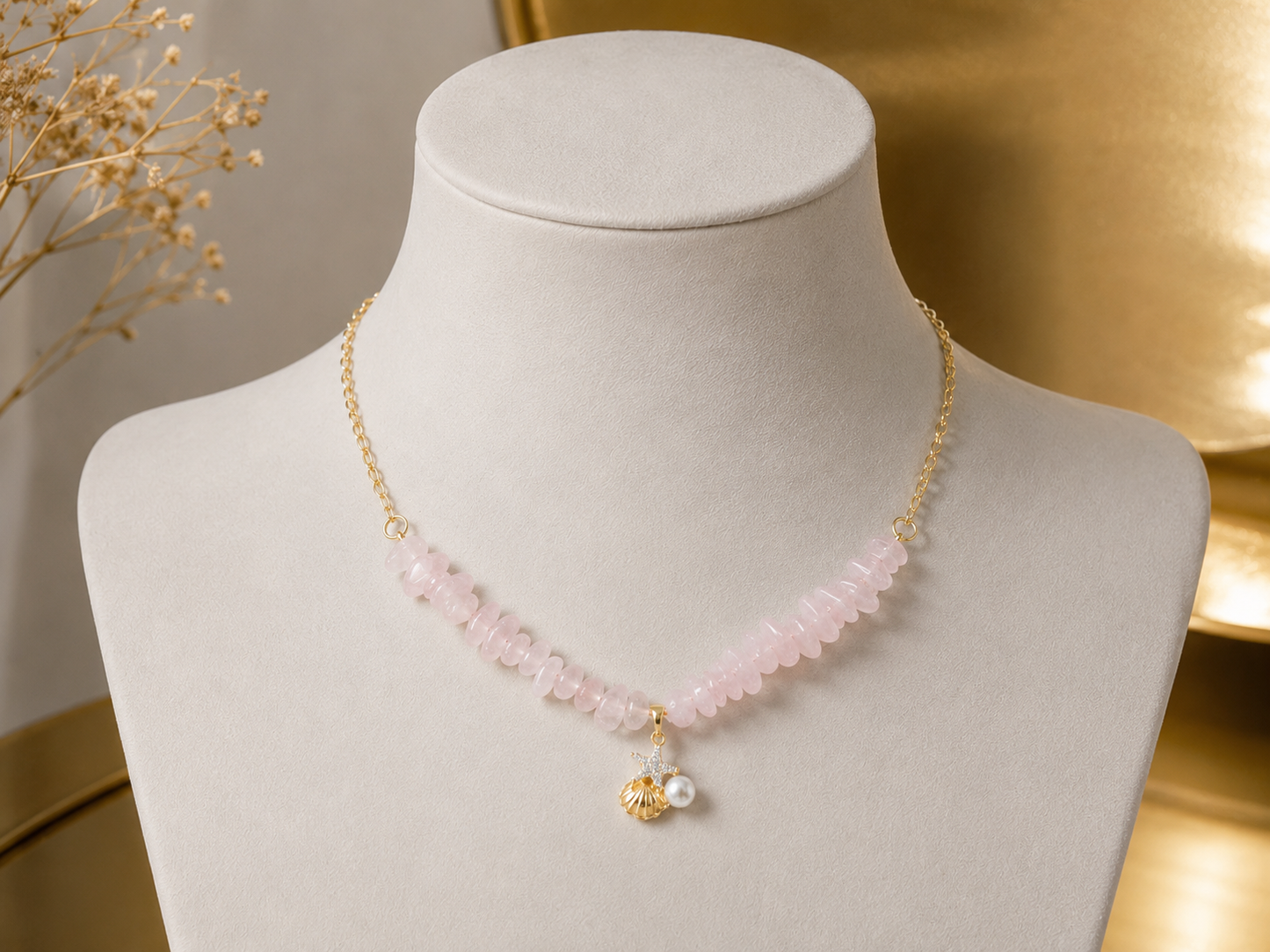 Coastal Charm Beaded Necklace 🐚 | Anti Tarnish