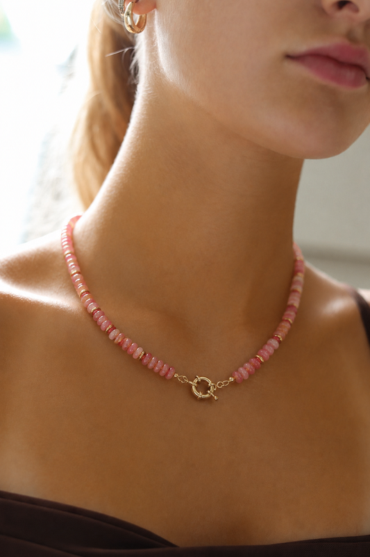 Sunset Hue Beaded Necklace 🌅