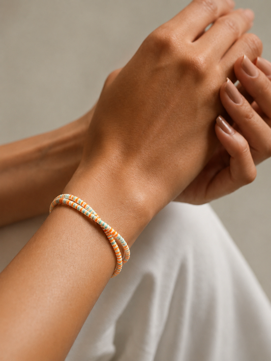 Vibrant Stacked Beaded Bracelet | Anti Tarnish