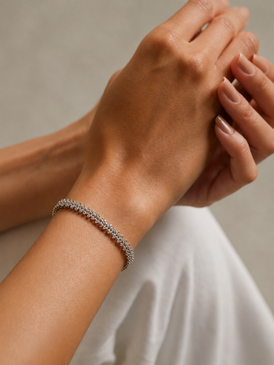 Radiant Link Miyuki Beaded Bracelet | Anti Tarnish