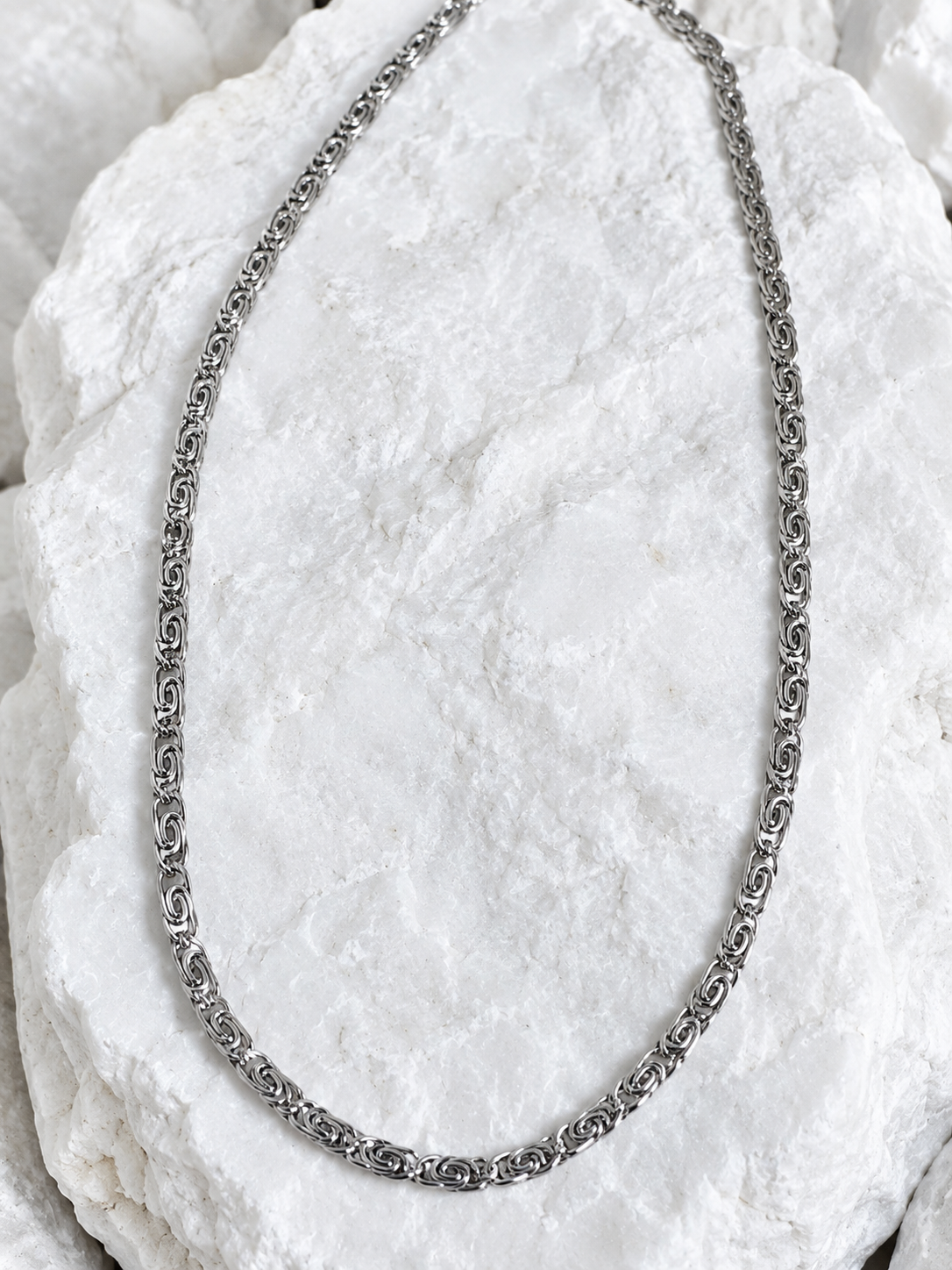 Byzantine Stainless Steel Chain Necklace | Intricate Craftsmanship, Modern Durability ✨