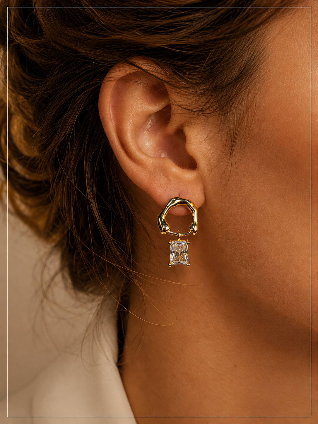 Luminary Organic Drop Earrings