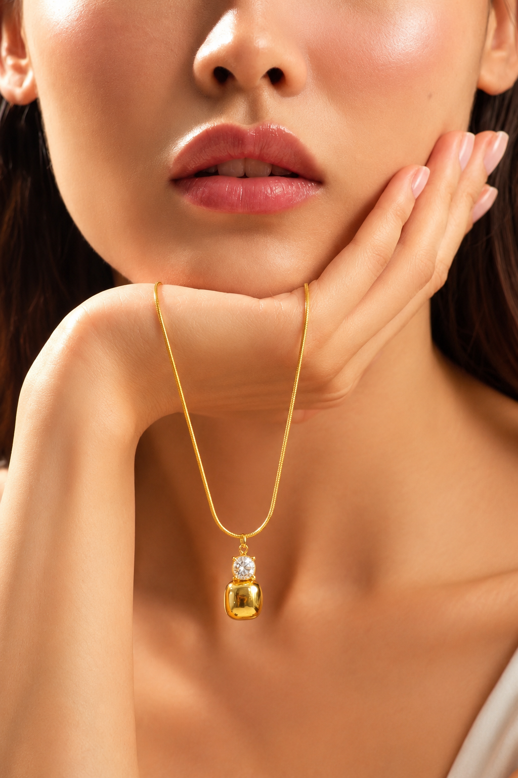 Solitaire Charm Necklace