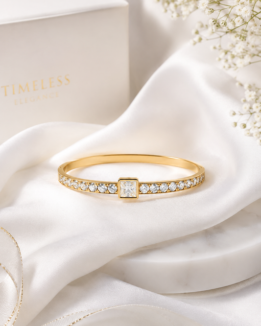 Aura Square-Set Tennis Bangle