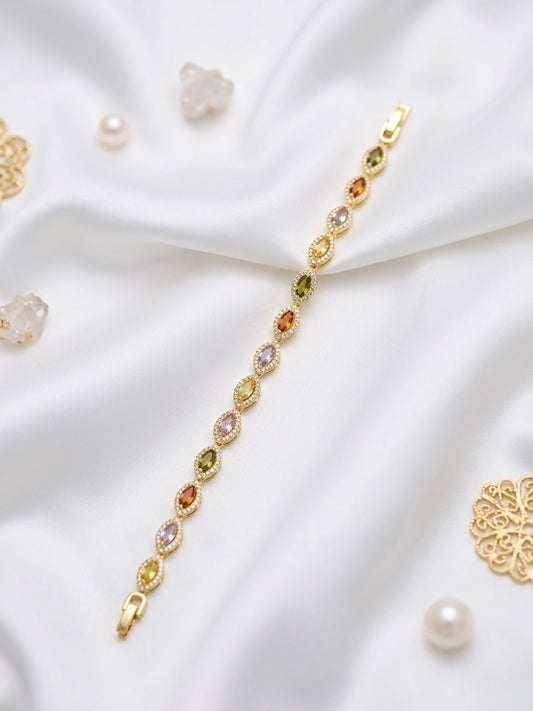 Spectrum Marquise Tennis Bracelet