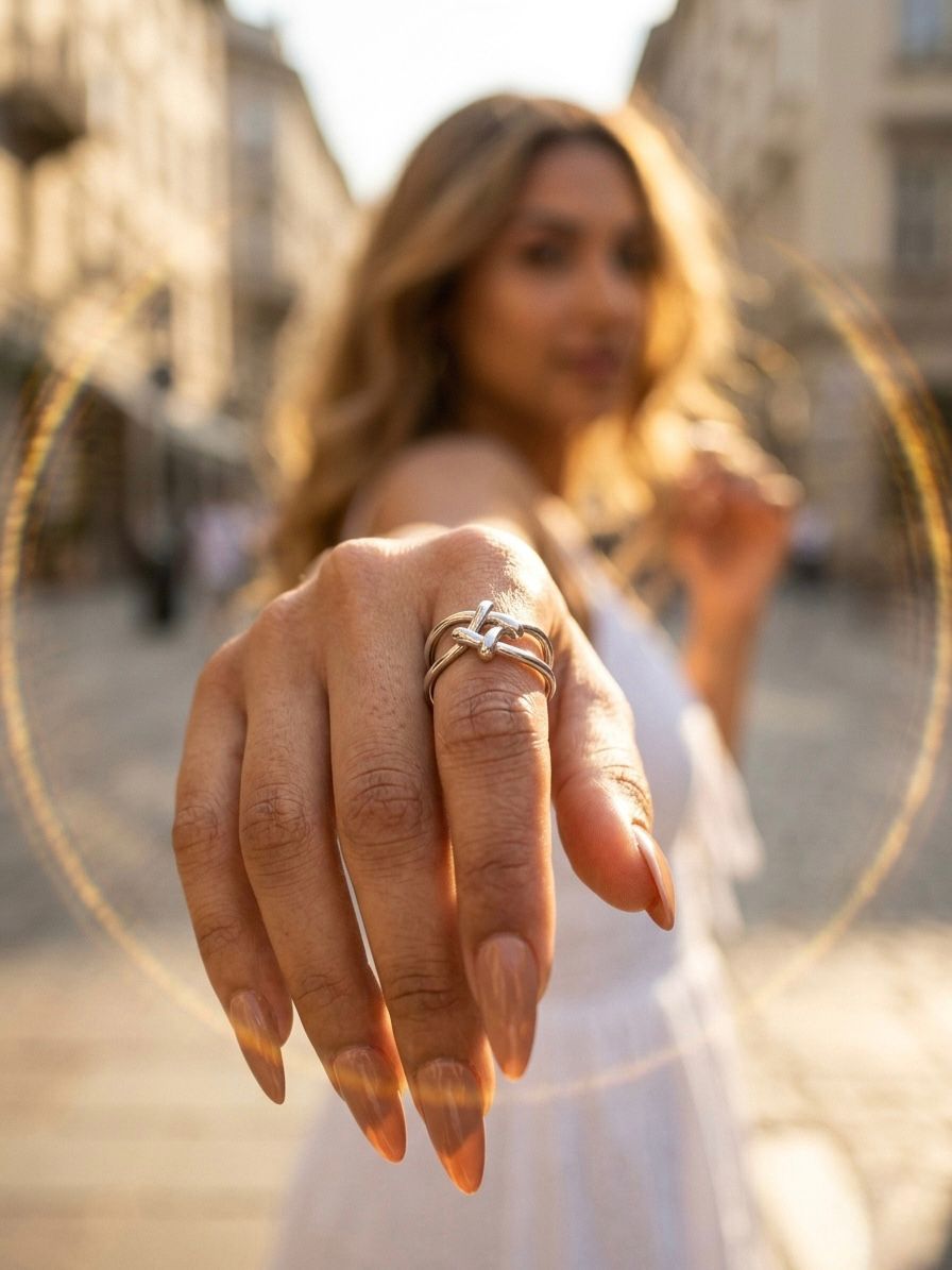 Silver Infinity Knot Band