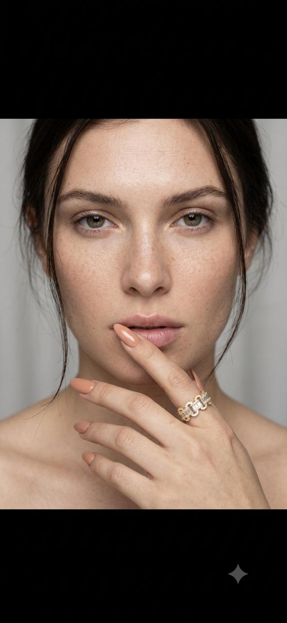 Baguette Link Statement Ring | 18K Gold-Plated Stainless Steel